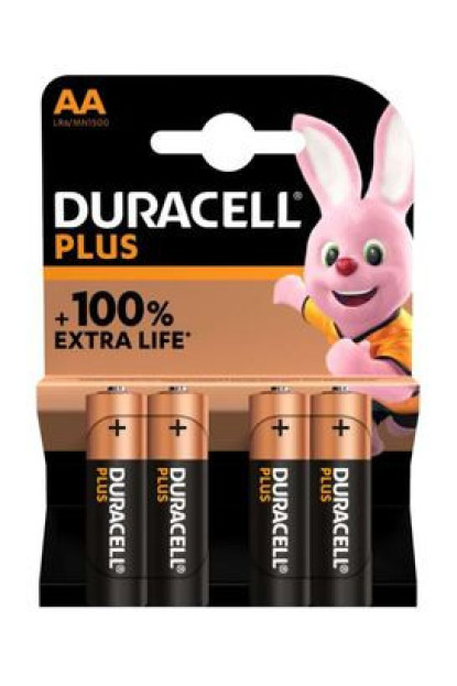 PILA DURACELL AA LR06 PLUS POWER 4UDS K4