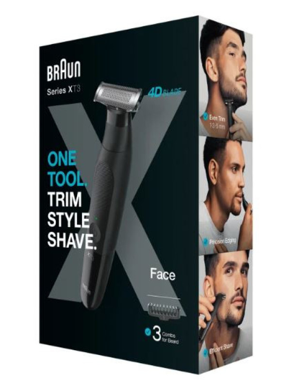 AFEITADORA BRAUN XT3100 FACE SERIE X INALAMBRICO 