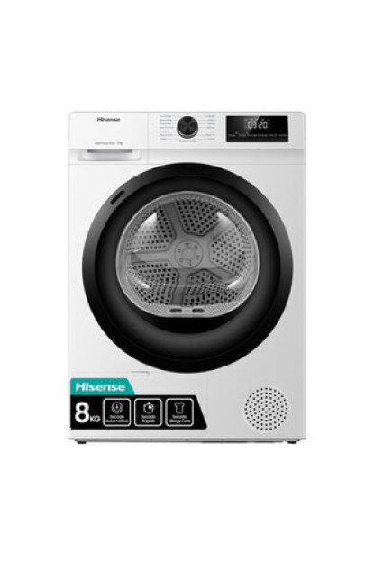 Secadora 8Kg Hisense DHQE800BW2