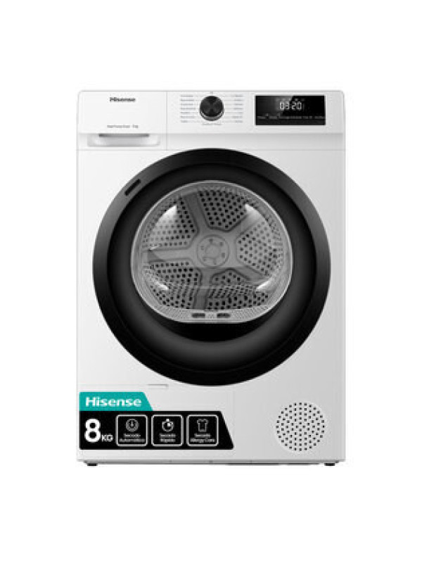 Secadora 8Kg Hisense DHQE800BW2