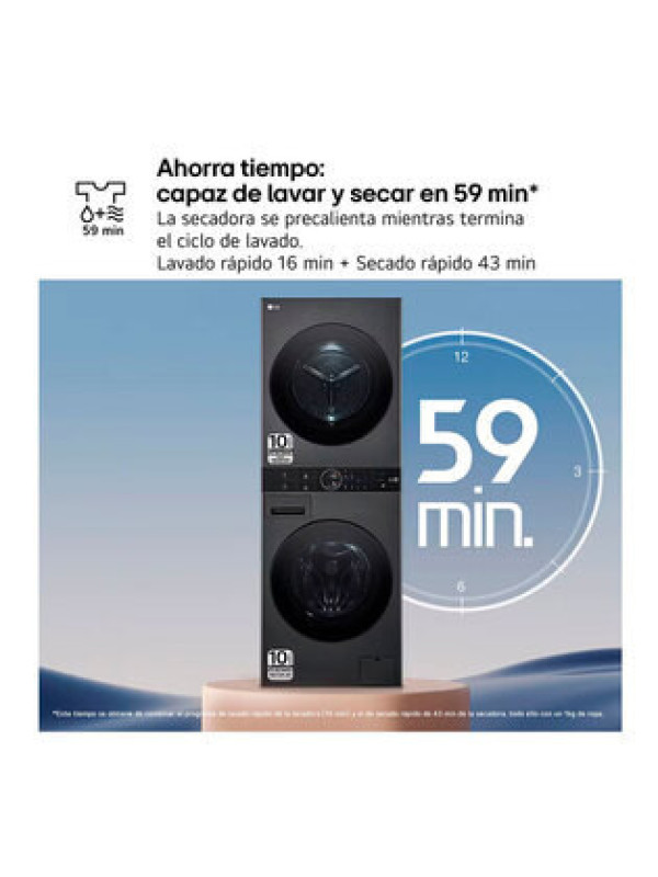Torre lavado LG WT1210BBF