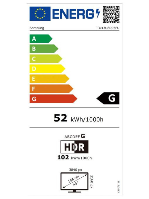 Tv Samsung 43 TU43U8005FUXXC 4K SMART TV HDR (Div)