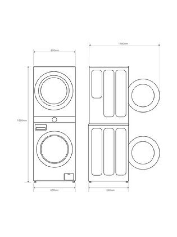 Torre lavado LG WT1210BBF