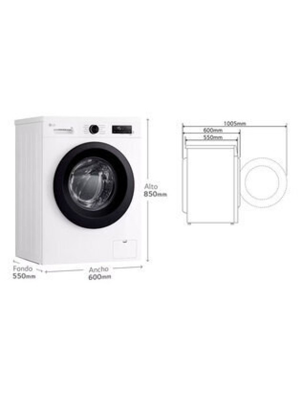 Lavadora 9Kg LG F4X1009NWK