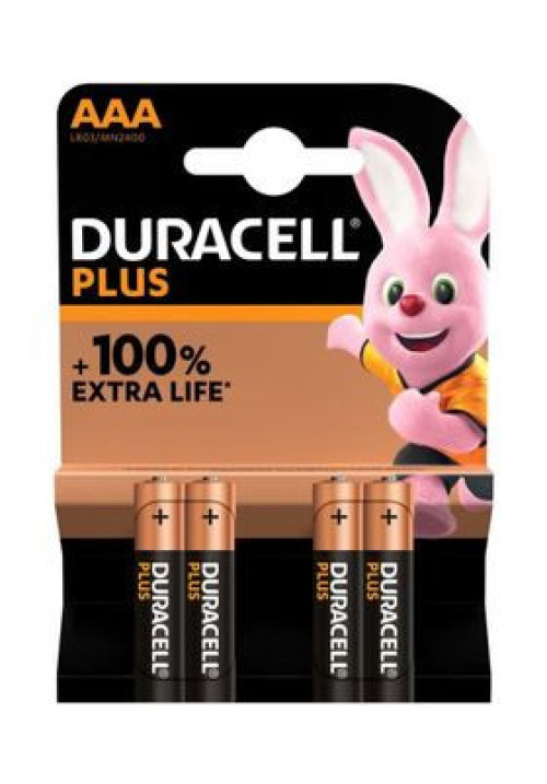 PILA DURACELL AAA LR03 PLUS POWER 4UDS K4