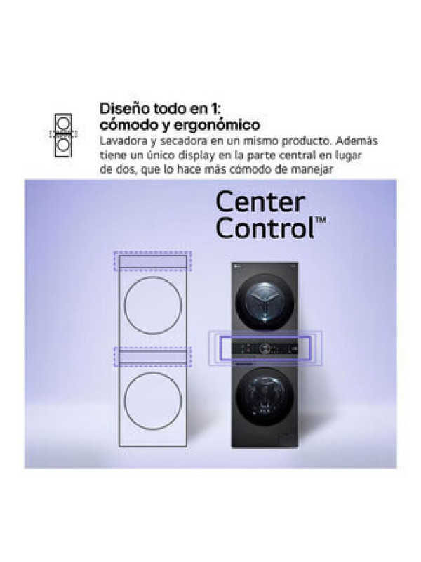 Torre lavado LG WT1210BBF