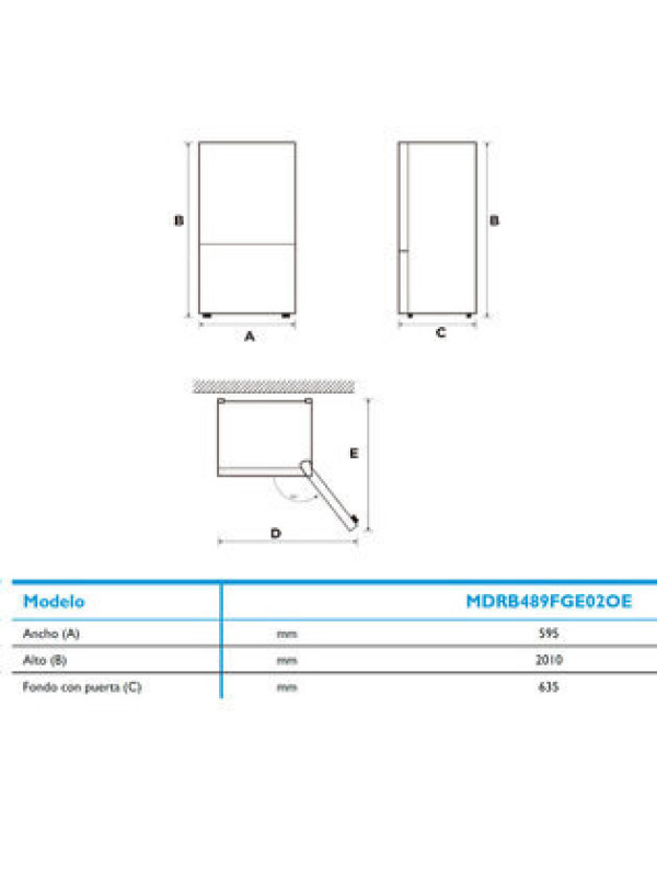 Combi Midea MDRB489FGE01OE