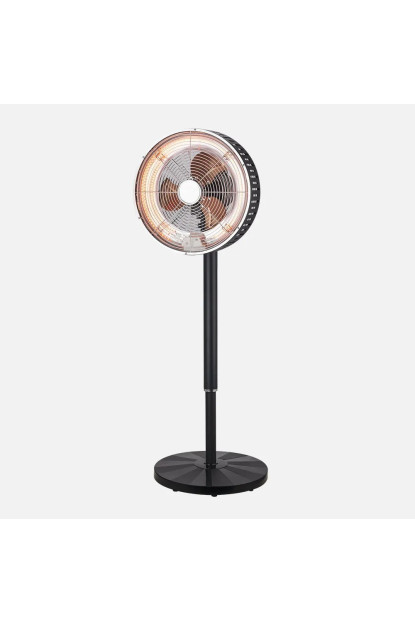 VENTILADOR PIE 2EN1 PRACTICO NEGRO FRIO/CALOR 55W/1500W VENTILADOR PIE 2EN1 PRACTICO NEGRO FRIO/CALOR 55W/1500W