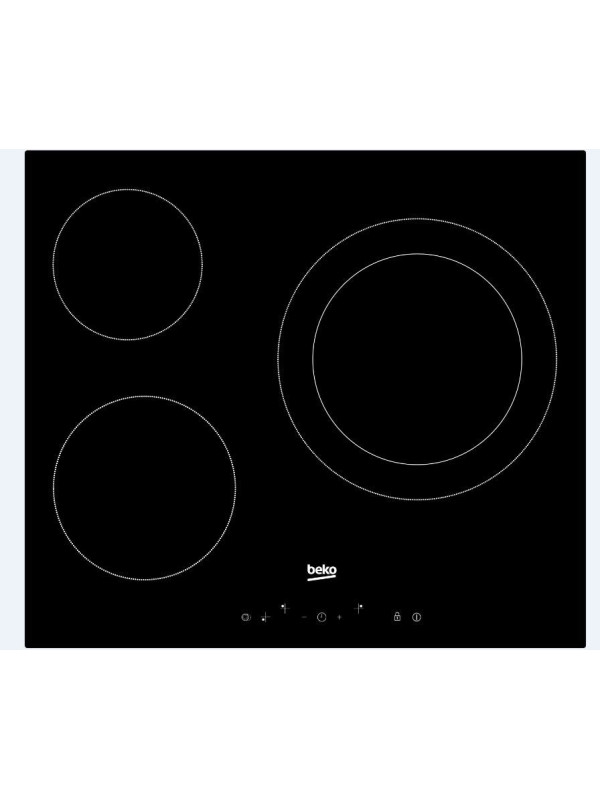 VITRO BEKO HIC63402T 3 ZONAS VITROCERAMICA