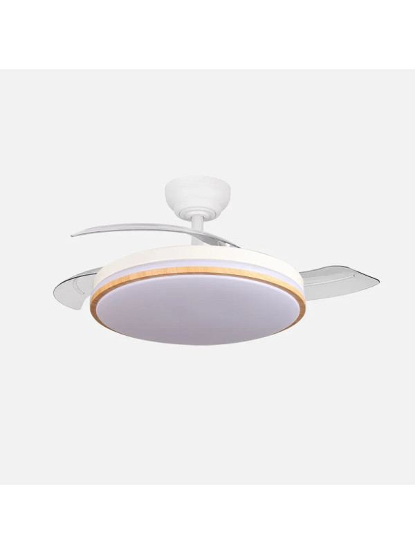 VENTILADOR DC RELAMPAGO 60W BLANCO/HAYA 